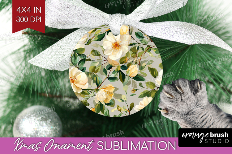 Pastel Flowers Ornament PNG - Summer PNG Sublimation