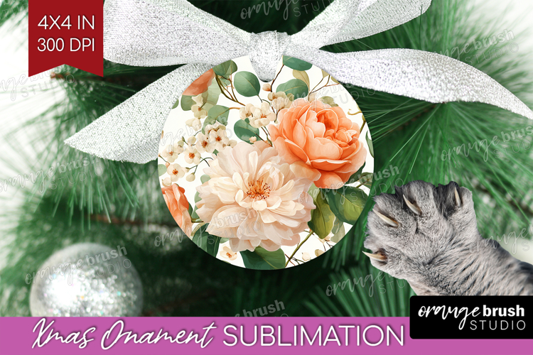 Pastel Flowers Ornament PNG - Summer PNG Sublimation