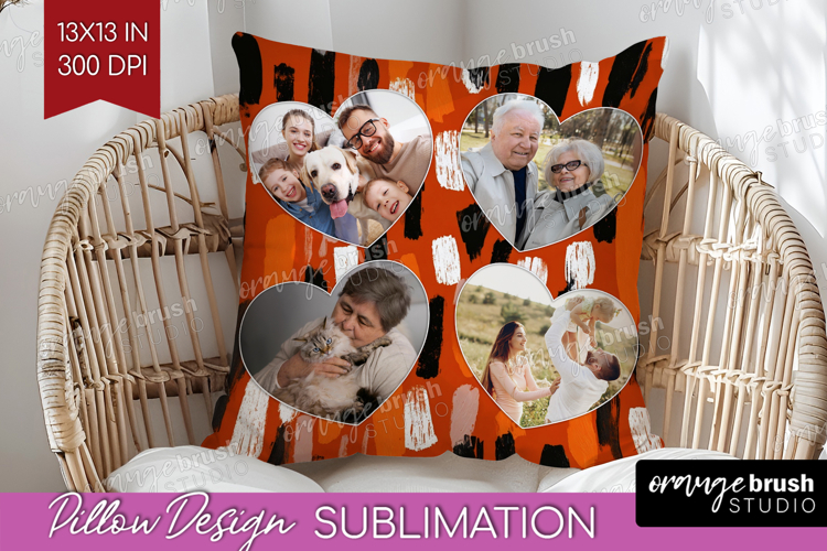 Halloween Photo Pillow PNG - Brush Stroke Picture Frame