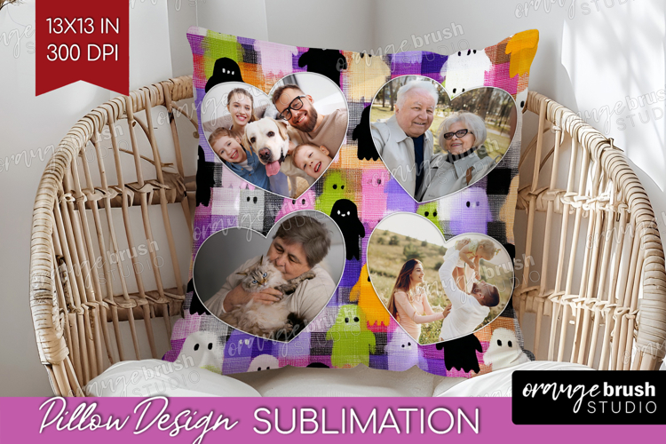 Halloween Photo Pillow PNG - Spooky Picture Frame Pillow