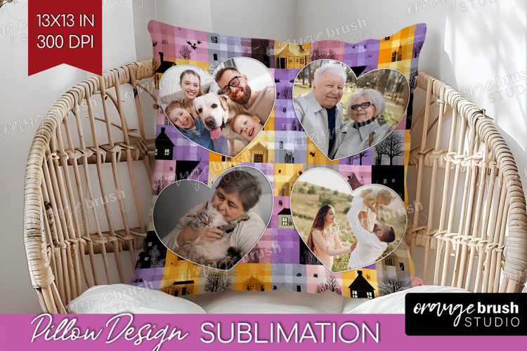Halloween Photo Pillow PNG - Spooky Picture Frame Pillow