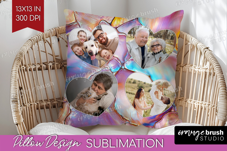 Pearl Photo Pillow PNG - Pearl Texture Picture Frame Pillow