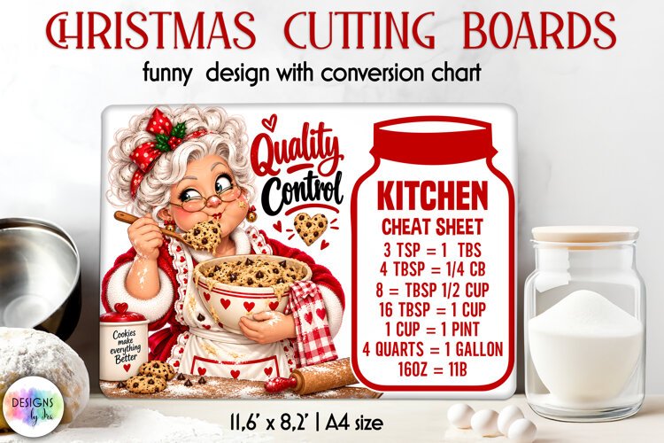 Quality Control Christmas Cutting Board Sublimation example image 1