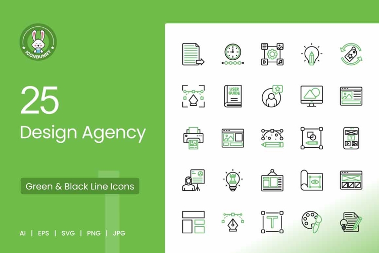 25 Design Agency Essentials Icons