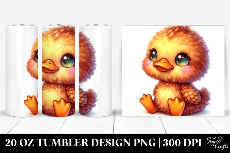 Smiling Plush Duck | 20 Oz Tumbler example image 1