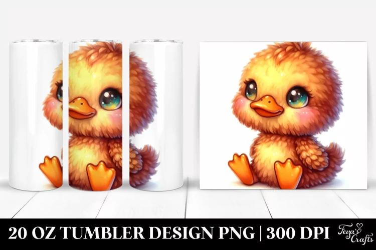 Smiling Plush Duck | 20 Oz Tumbler