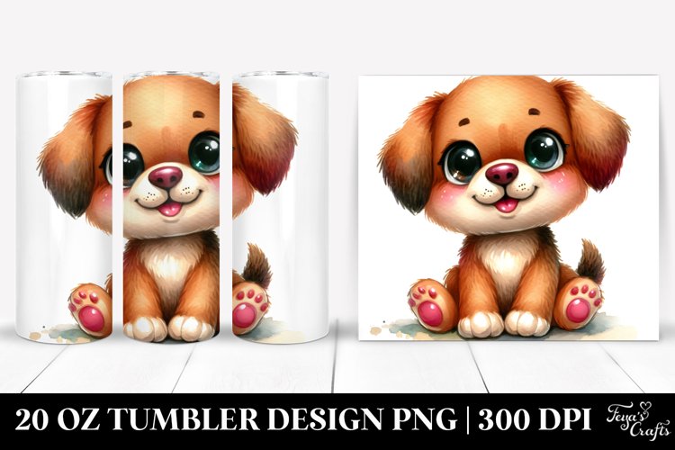 Smiling Plush Dog | 20 Oz Tumbler example image 1