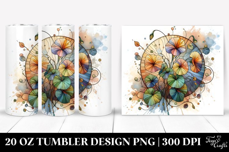 Stained Nasturtium Decor | 20 oz Tumbler