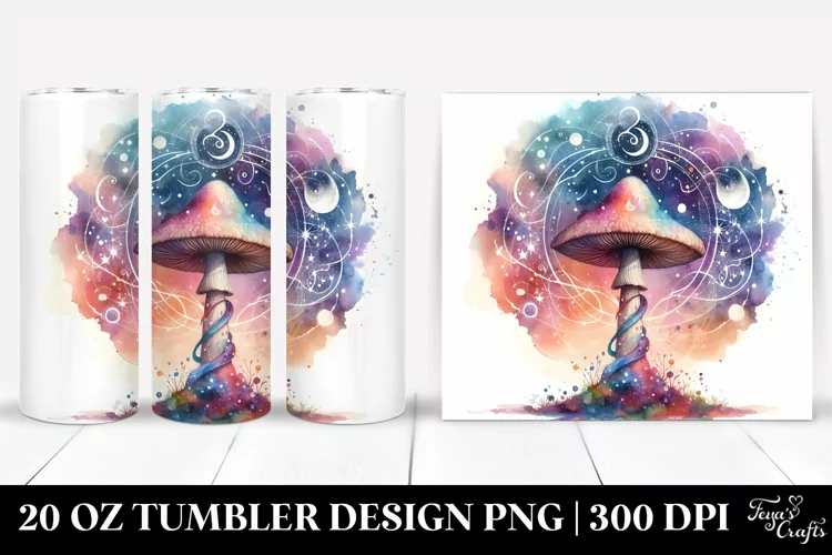 Magical Celestial Mushroom | 20 Oz Tumbler