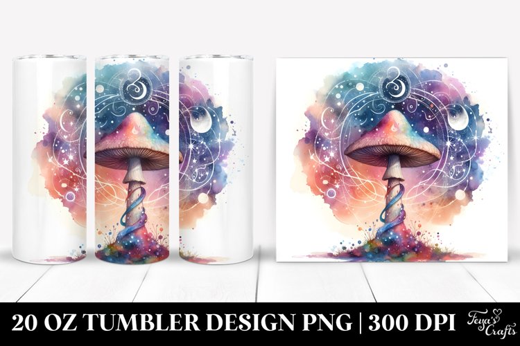Magical Celestial Mushroom | 20 Oz Tumbler example image 1