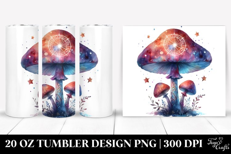 Magical Celestial Mushroom | 20 Oz Tumbler example image 1