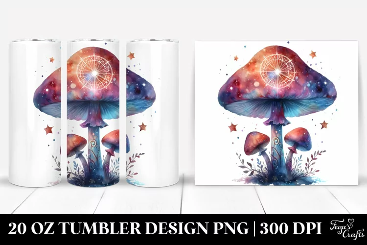Magical Celestial Mushroom | 20 Oz Tumbler