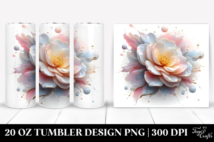 Glossy Camellia 20 oz Tumbler