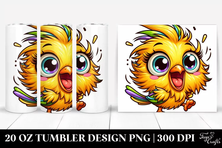 Colorful Enthusiastic Baby Canary Tumbler