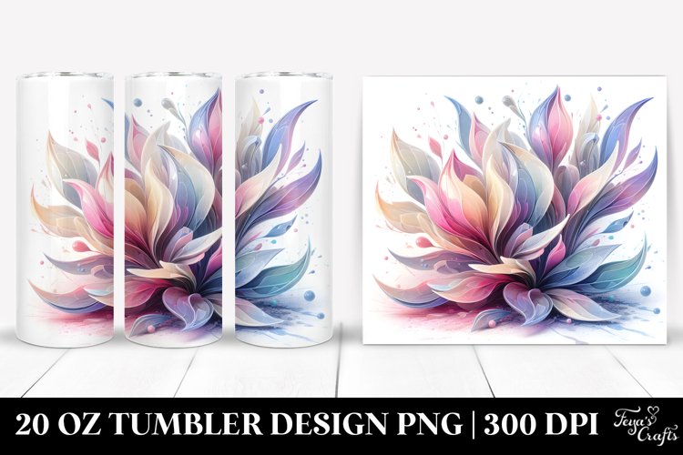 Shiny Tulip Tumbler Design