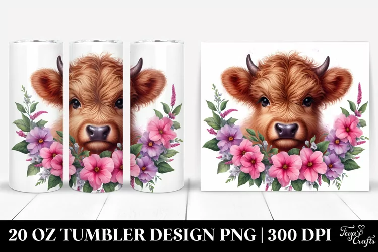 Cute Baby Highland Cow | 20 Oz Tumbler