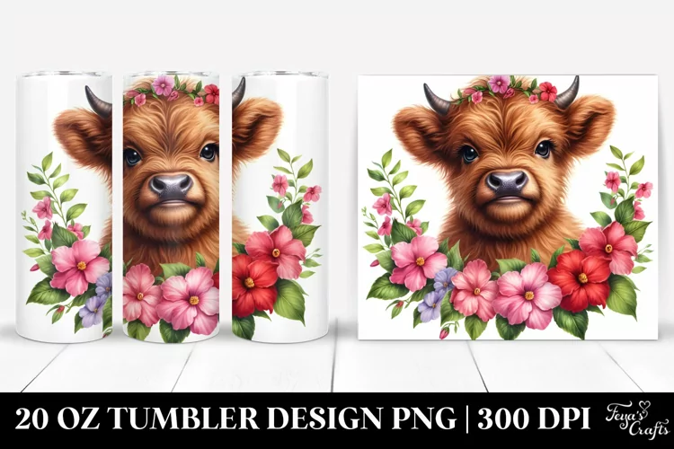 Cute Baby Highland Cow | 20 Oz Tumbler