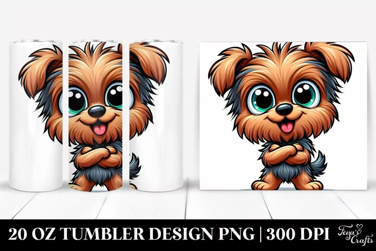 Funny Cartoon Baby Yorkshire Terrier|20 Oz Tumbler