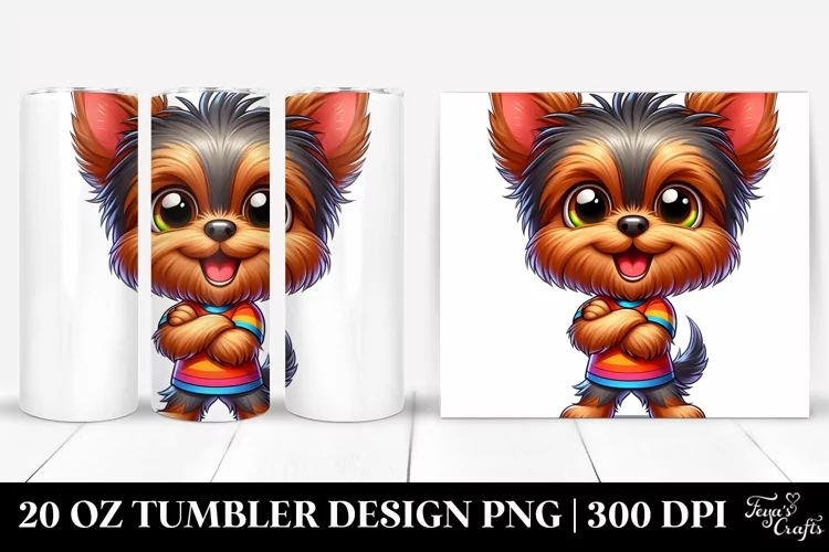Funny Cartoon Baby Yorkshire Terrier|20 Oz Tumbler