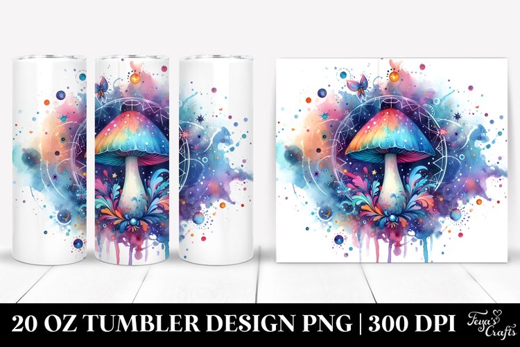 Magical Celestial Mushroom | 20 Oz Tumbler example image 1