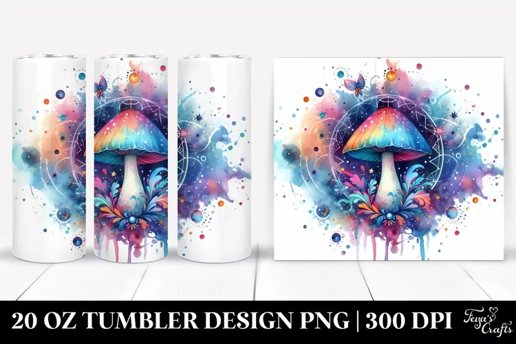 Magical Celestial Mushroom | 20 Oz Tumbler