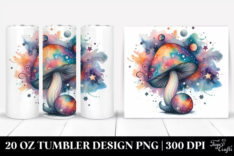 Magical Celestial Mushroom | 20 Oz Tumbler