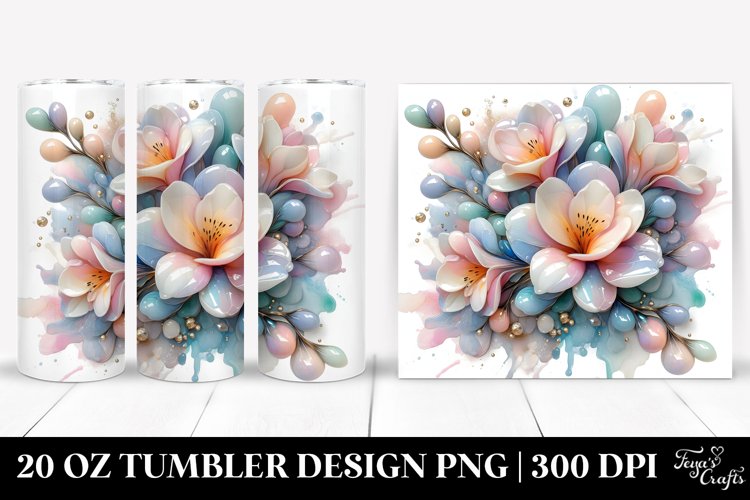 Glossy Freesia, Sublimation Clipart