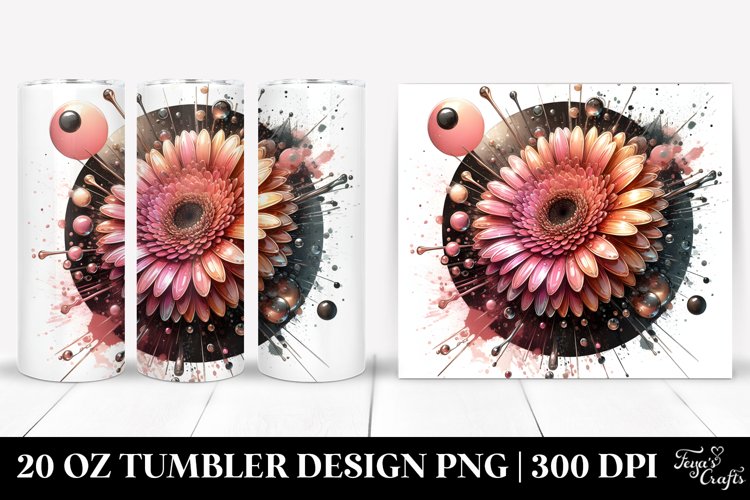 Shiny Gerbera | 20 Oz Tumbler example image 1