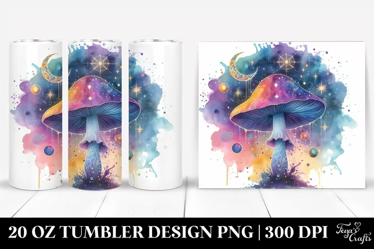 Colorful Magical Mushroom | 20 Oz Tumbler
