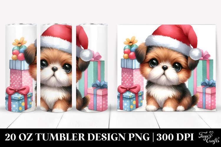 Expressive Baby Puppy 20 Oz Tumbler example image 1