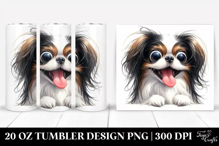 Crazy Japanese Chin Smiling | 20 oz Tumbler