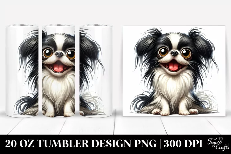 Crazy Japanese Chin Smiling | 20 oz Tumbler