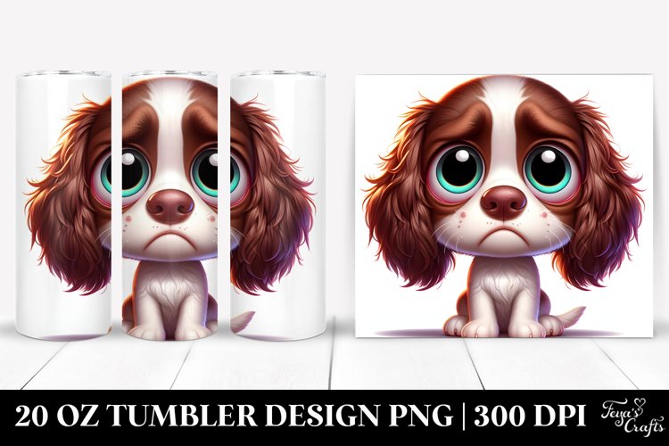 Colorful English Springer Spaniel | 20 oz Tumbler example image 1