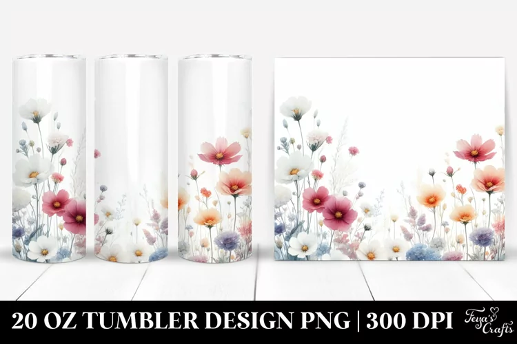 Wild Flowers Tranquility | 20 Oz Tumbler