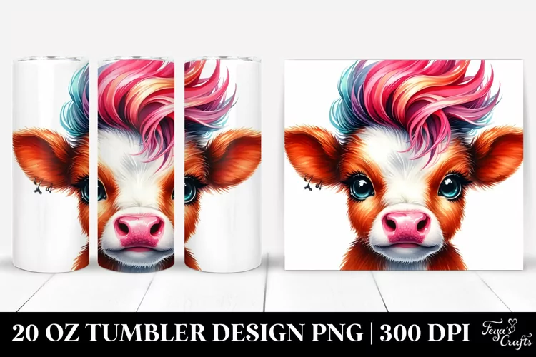 Cute Baby Cow 20 Oz Tumbler