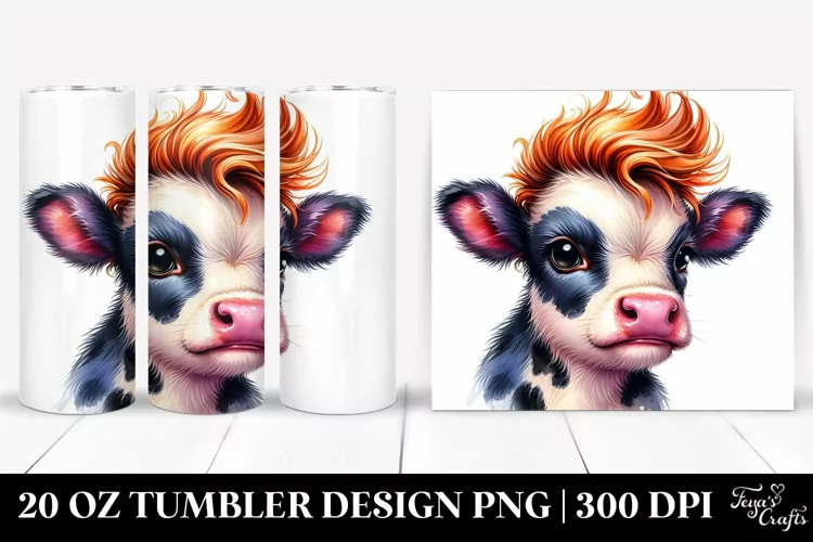 Cute Baby Cow 20 Oz Tumbler