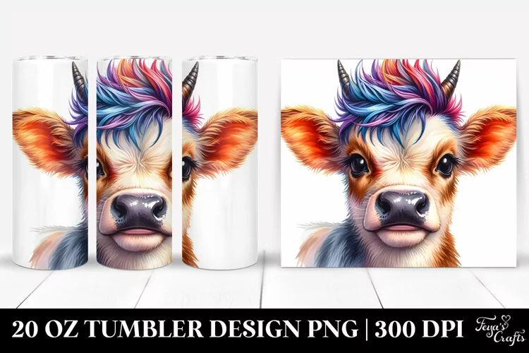 Cute Baby Cow 20 Oz Tumbler
