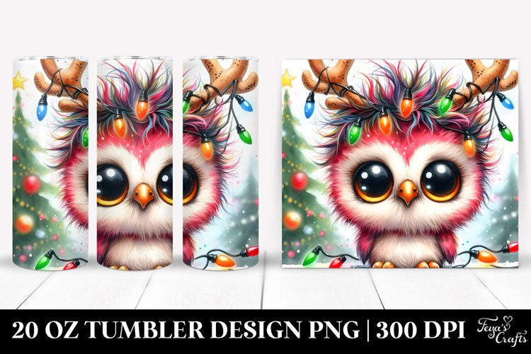 Expressive Baby Owl 20 Oz Tumbler example image 1