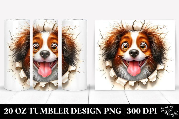 Crazy Watercolor Brittany | 20 oz Tumbler example image 1