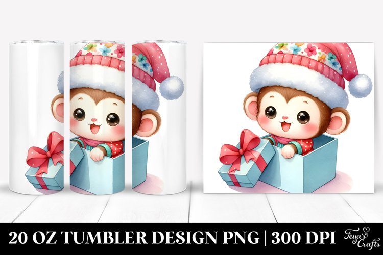 Expressive Baby Monkey 20 Oz Tumbler