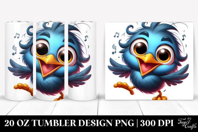 Colorful Crazy Starling | 20 oz Tumbler example image 1