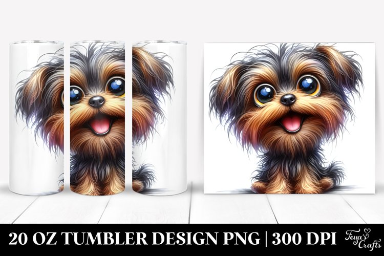 Colorful Yorkipoo Tumbler example image 1