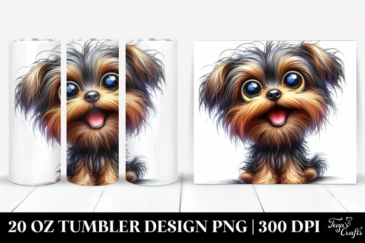 Colorful Yorkipoo Tumbler