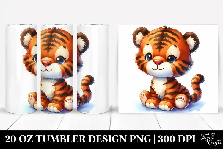 Colorful Tiger Tumbler