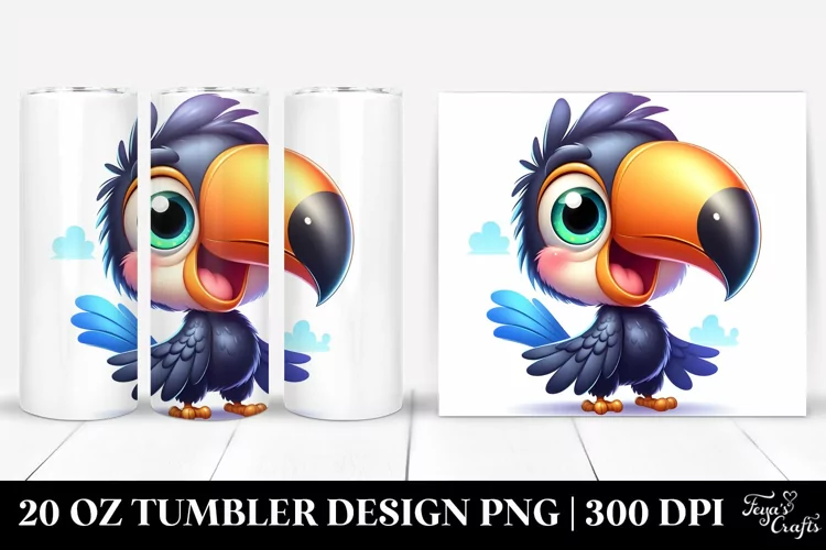 Colorful Baby Toucan Tumbler