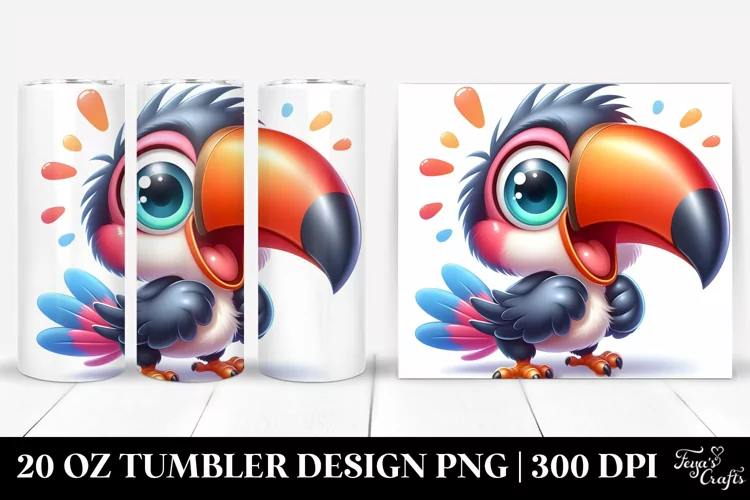 Colorful Baby Toucan Tumbler