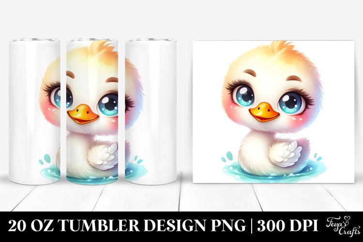 Colorful Baby Swan Smiling | 20 Oz Tumbler