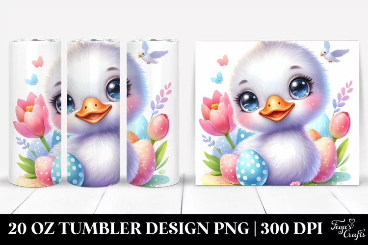 Colorful Baby Swan Smiling | 20 Oz Tumbler