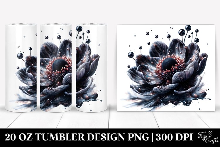 Glossy Anemone Marble Splash | 20 Oz Tumbler example image 1