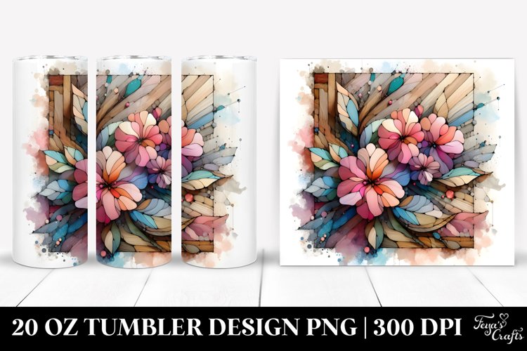 Stained Impatiens 20 Oz Tumbler example image 1